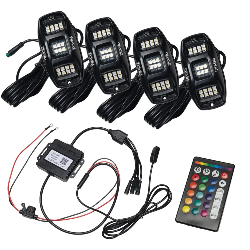 Oracle Lighting Colorshift RGB+W Underbody Wheel Well Rock Light Set
