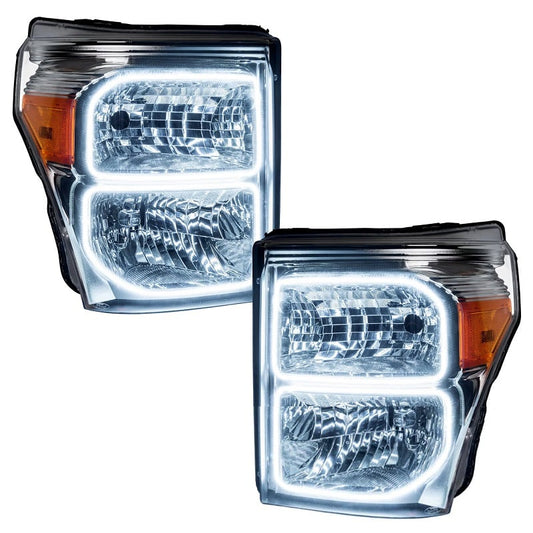 Oracle Lighting LED Pre-Assembled Halo Headlights 11-16 Ford 6.7L Powerstroke