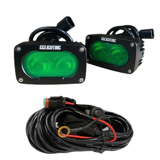 GG Lighting GP10 LED Pod Bundle Green