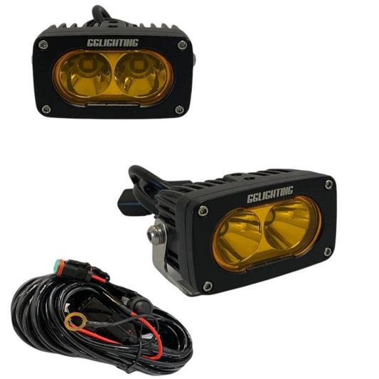 GG Lighting GP10 Amber LED Pod Light Bundle