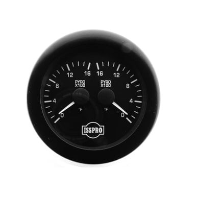 Isspro EV2 3 3/8" Dual Pyrometer Gauge And Thermocouples