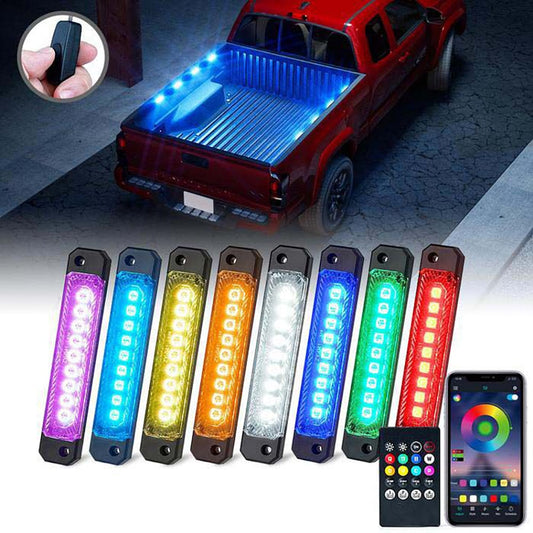 Race Sport Lighting 8 POD Multi-Color Bed Rail Kit With Bluetooth App Control