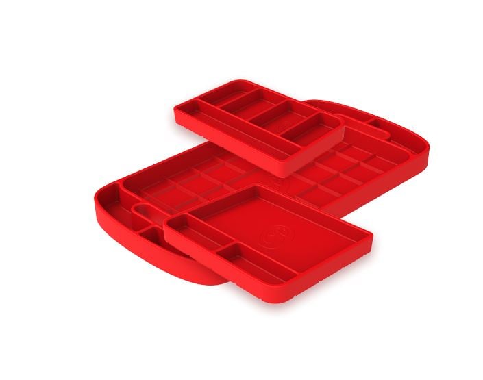 S&B Flexible Silicone Tool Tray 3 Piece Set