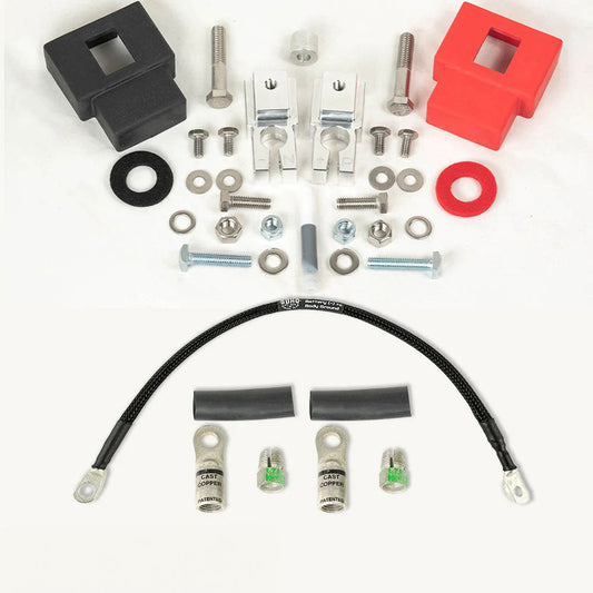 SDHQ Built Billet Single Battery Terminal Kit 17-19 Ford F-250 / F-350