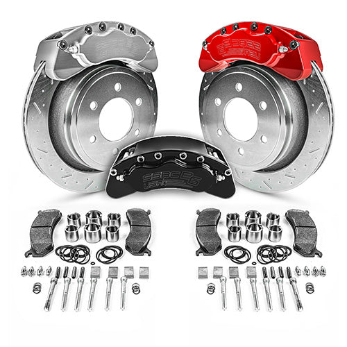 SSBC-USA B6-Brawler Direct Fit Rear Disc Brake Upgrade Kit With Rotors 18-20 Ford 3.0L Powerstroke F-150 4WD