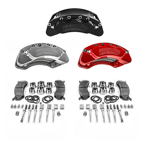 SSBC-USA B6-Brawler Direct Fit Rear Caliper Upgrade Kit 18-20 Ford 3.0L Powerstroke F-150 4WD