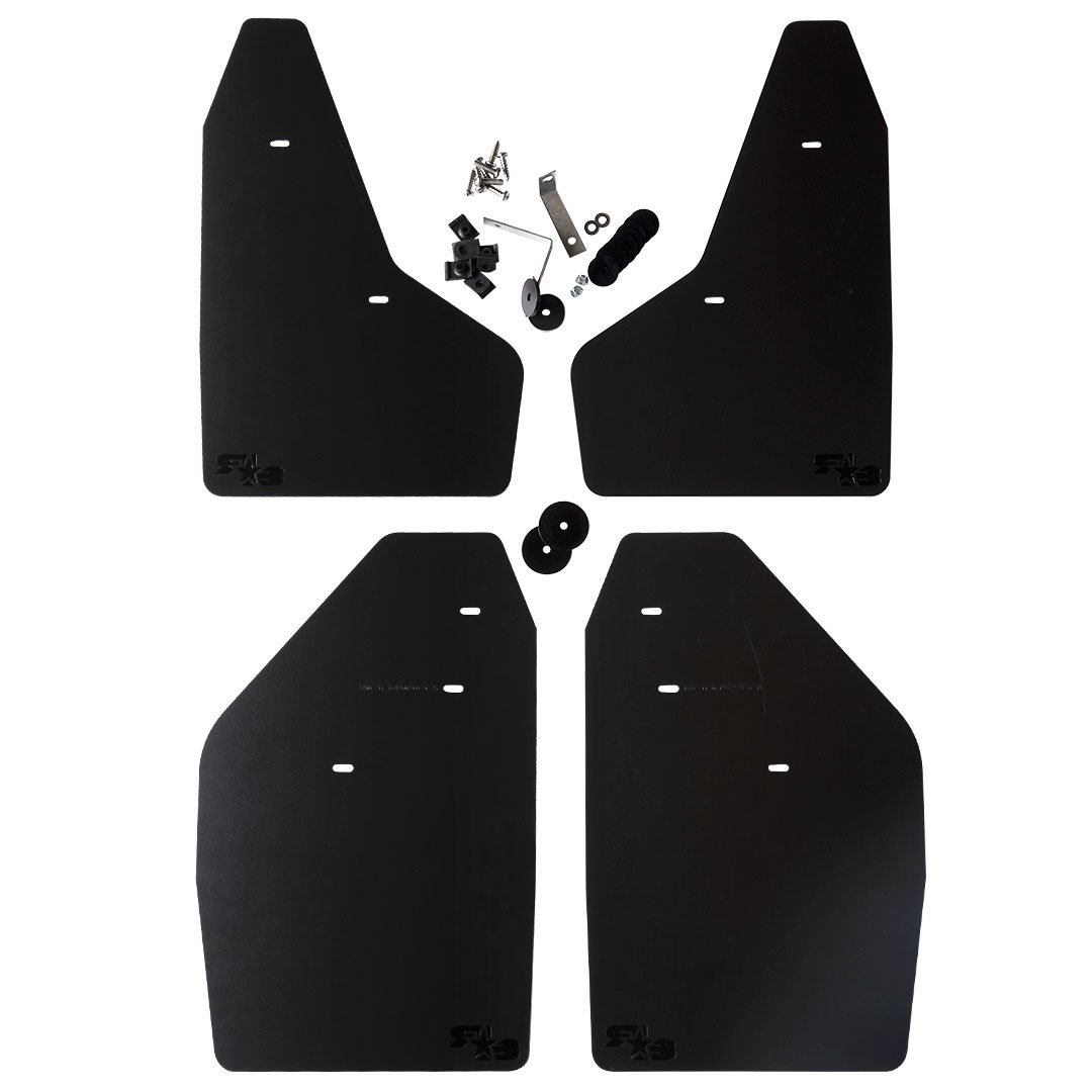 RokBlokz Black Mud Flaps (Set of 4) 11-16 Ford F250 / F350 SRW