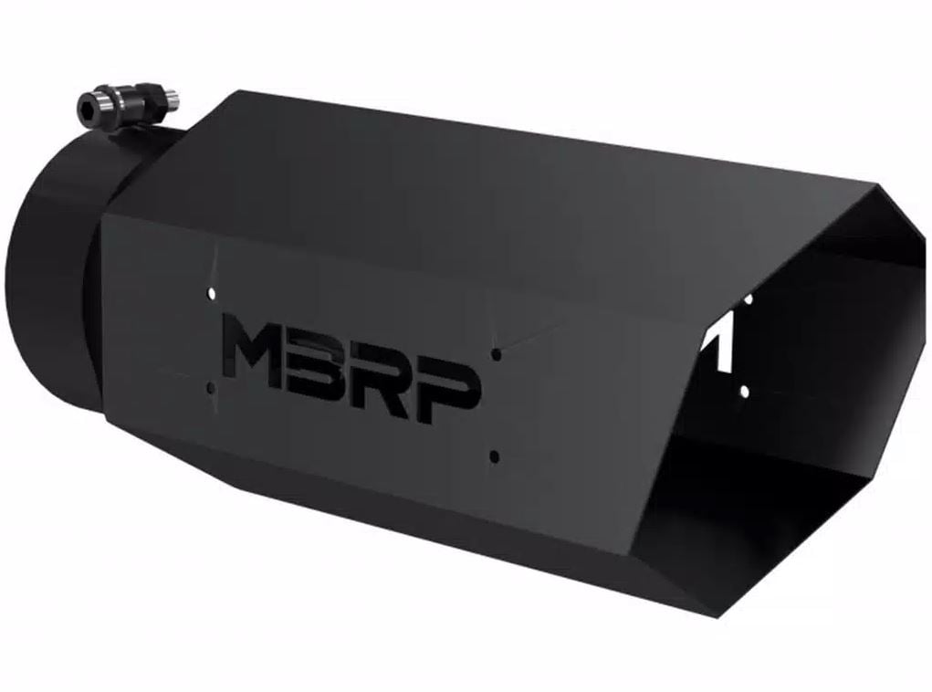 MBRP T5167BLK 5" Inlet x 6" Outlet Black Hexagon Exhaust Tip
