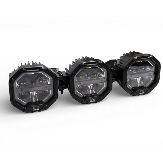 GG Lighting 3 Light U-Con Interlocking Off Road LED Light Bar