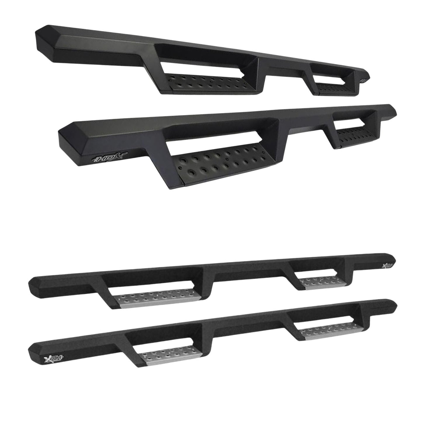 Westin HDX Drop Nerf Bars 17-26 Ford Super Duty Crew Cab - Black/Stainless Steel