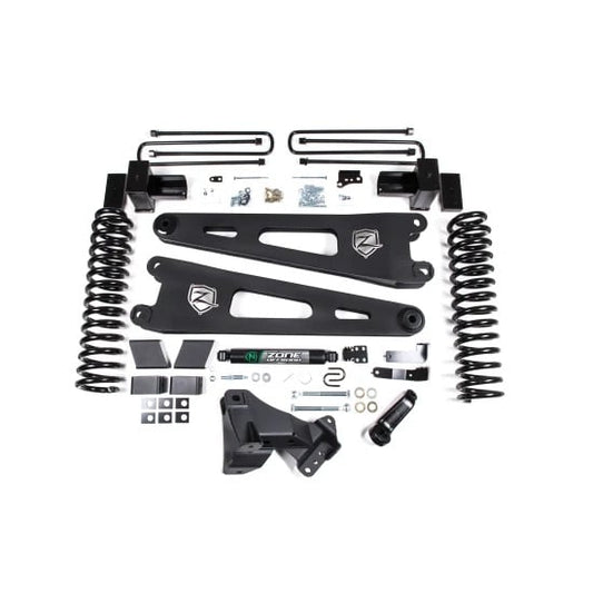 Zone Offroad 4" Radius Arm Suspension Lift Kit 17-19 Ford 6.7L Powerstroke F-250/350