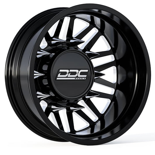 DDC Black/Milled Aftermath 22"x 8.25" Wheel Set 05-10 F-450 | 15-23 F-450 | 08-24 Ram 4500 Dually