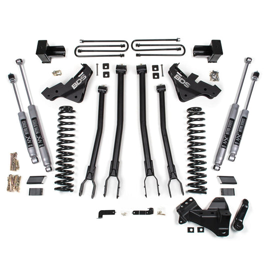 BDS Suspension 4" 4-Link Lift Kit Coilover Conversion 23-26 Ford F-450 Superduty 4WD