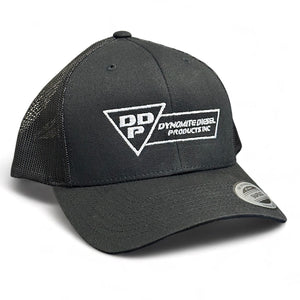 Flag Logo Snapback Hat Mesh Back Black