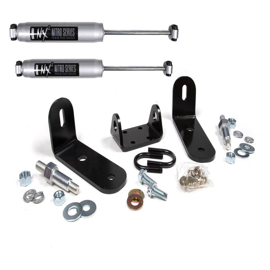 BDS Suspension Dual Steering Stabilizer Kit 03-08 Ram 2500/3500 With Y-Style Steering