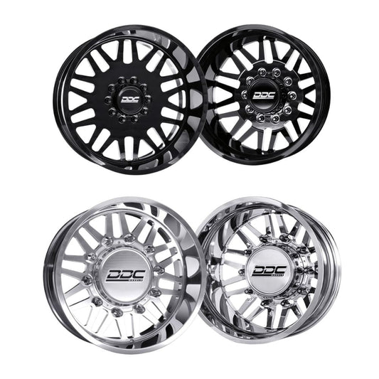 DDC Wheels Aftermath 22x8.25" Super Single Fronts | 8x210 | 11-25 GM 3500 DRW