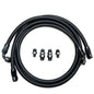 Full Send Diesel Black Braided Transmission Line Kit With Bypass 94-07 Dodge 5.9L Cummins