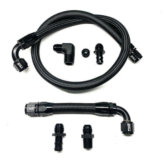 Full Send Diesel Braided Heater Hose Kit 98.5-02 Dodge Ram 5.9L Cummins