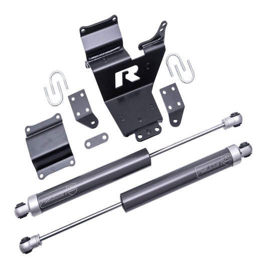ReadyLIFT Bolt On Falcon-equipped Dual Steering Stabilizer System 05-26 Ford F-450/F550