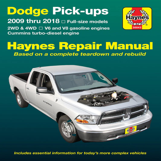 Haynes Repair Manual 09-18 Ram 6.7L Cummins
