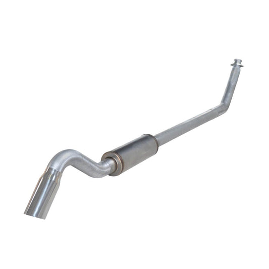 Diamond Eye 4" Aluminized Turbo Back Single Turn Down Exhaust Kit 98.5-02 5.9L Cummins