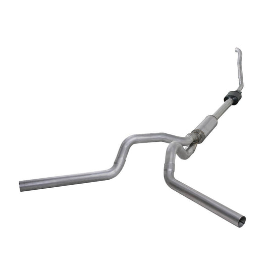 Diamond Eye 4" Aluminized Turbo Back Duals with Stock Cat 94-97 7.3L Ford Powerstroke K4308A