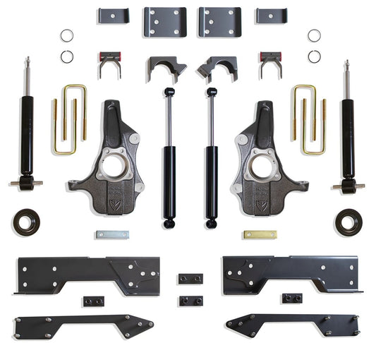 MaxTrac 4"-6" Lowering Kit With C-Notch Brackets 19-24 GM 1500 2WD/4WD