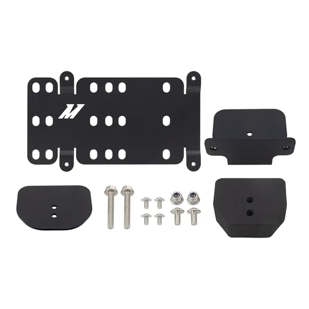 Mishimoto Tow Hook Mounted License Plate Relocation Bracket 19-26 Ram 2500/3500
