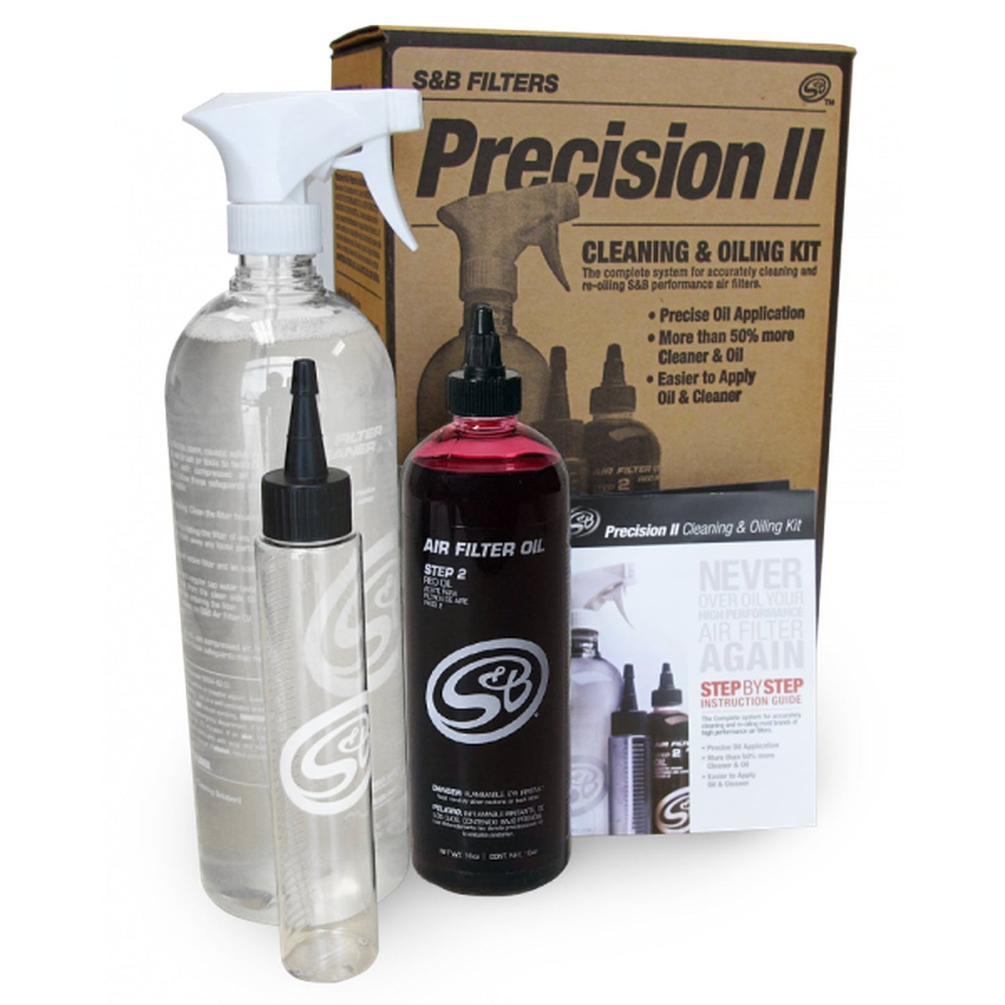 S&B Precision Cleaning and Oil Service Kit 88-0008 / 88-0009 Replaces 88-0005