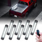 Race Sport Lighting White 72-LED Super Bright 8-Pod Bed Rail Complete Lighting System