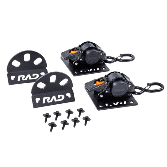 RAD Truck Straps Mounted Ratchet Strap Kit 15-26 Ford F-150/F-250/F-350/F-450 Boxlink