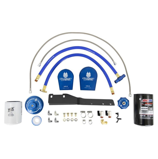 Sinister Diesel Oil Filter and Coolant Filtration System 03-07 Ford 6.0L Powerstroke