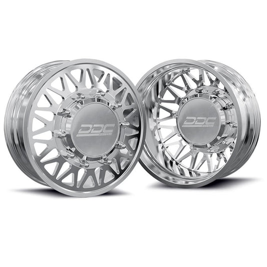 DDC Wheels Forged The Mesh Polished 20"x8.25" Wheel Set 99-04 Ford Superduty F-350 Dually