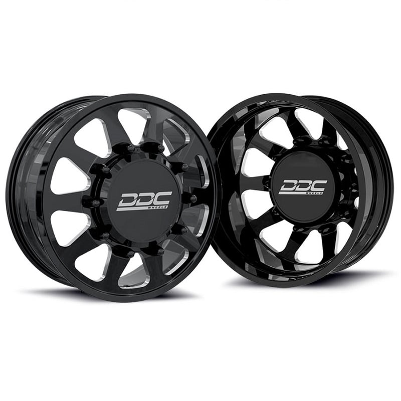 DDC Forged The Ten Black 20"x 8.25" Wheels 05-10 F-450/550 | 15-23 F-450 | 08-24 Ram 4500/5500