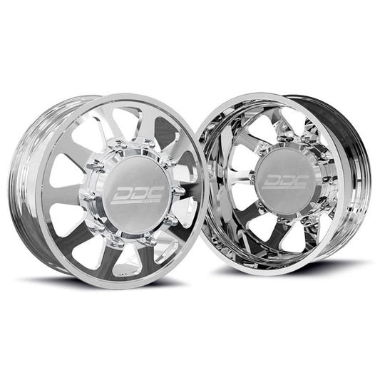 DDC Wheels The Ten Forged Polished 20"x8.25" Wheel Set 99-04 Ford Superduty F-350 Dually