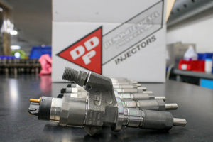 Chevy Duramax 01-04 LB7 Reman Injector Set 150 Percent Over SAC Nozzles Dynomite Diesel