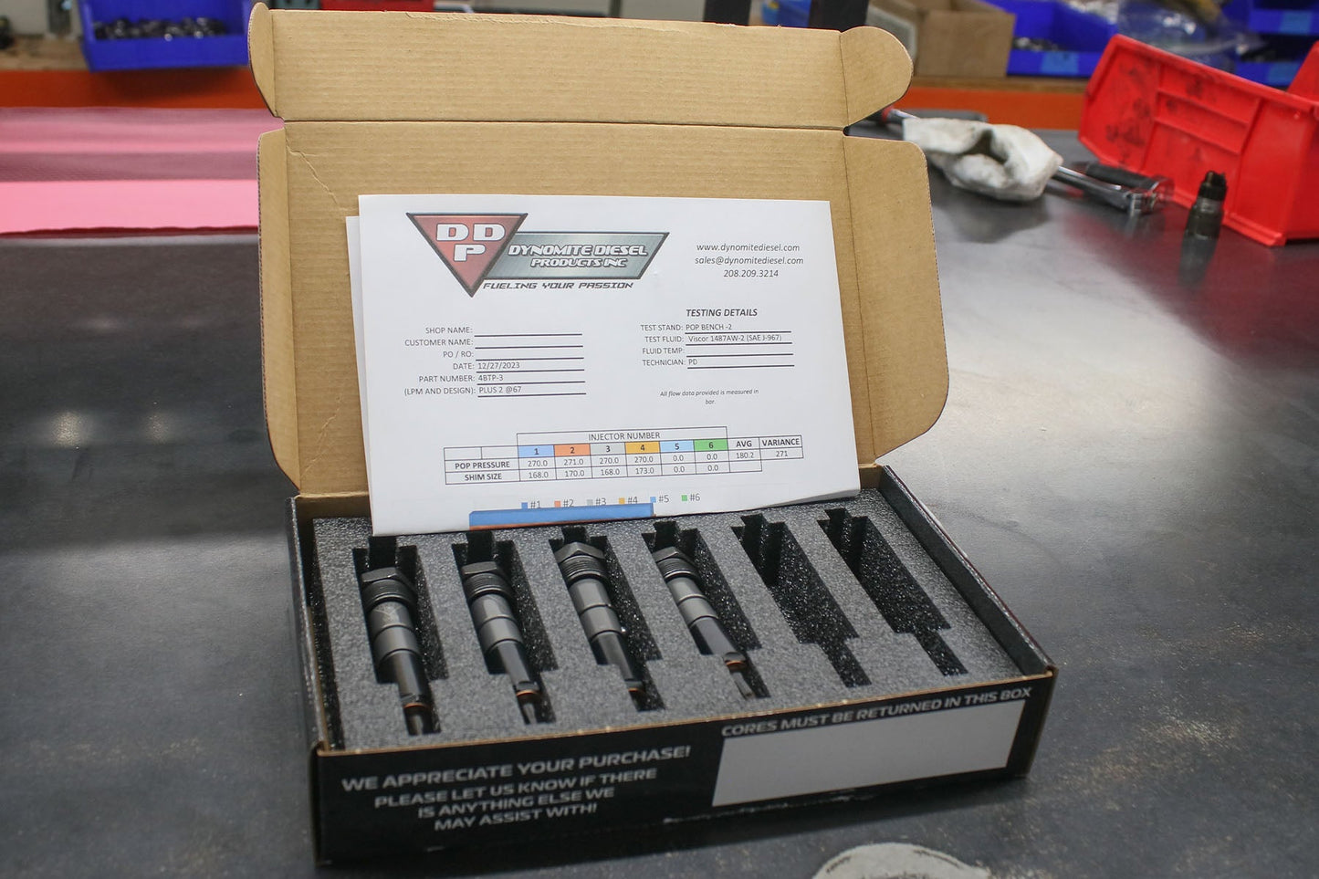 Cummins P-Pump 4BT Stage 4 Injector Set Dynomite Diesel