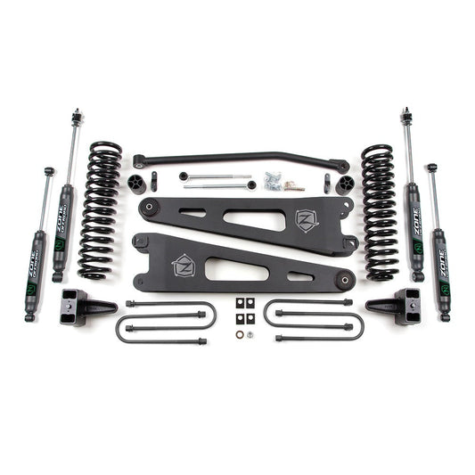 Zone Offroad 4" Radius Arm Suspension System 05-07 Ford 6.0L Powerstroke